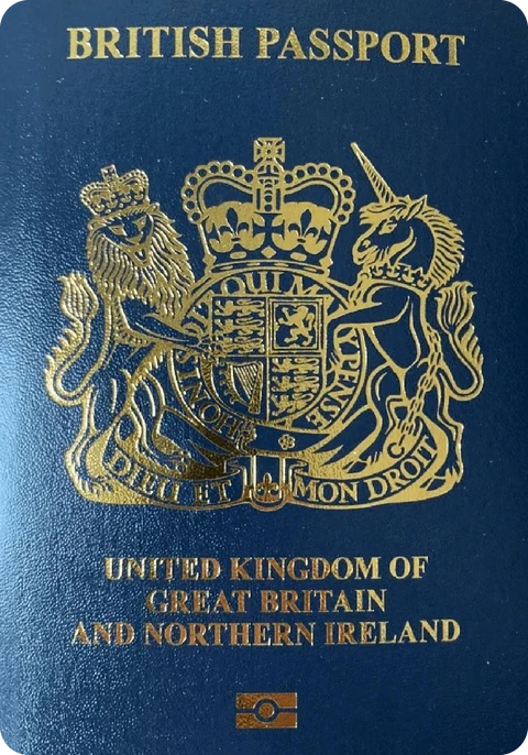 The British passport cover